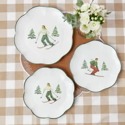 Heidi & Hans Skier Dinner Plate (Set Of 4)