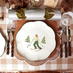Heidi & Hans Skier Dinner Plate (Set Of 4)