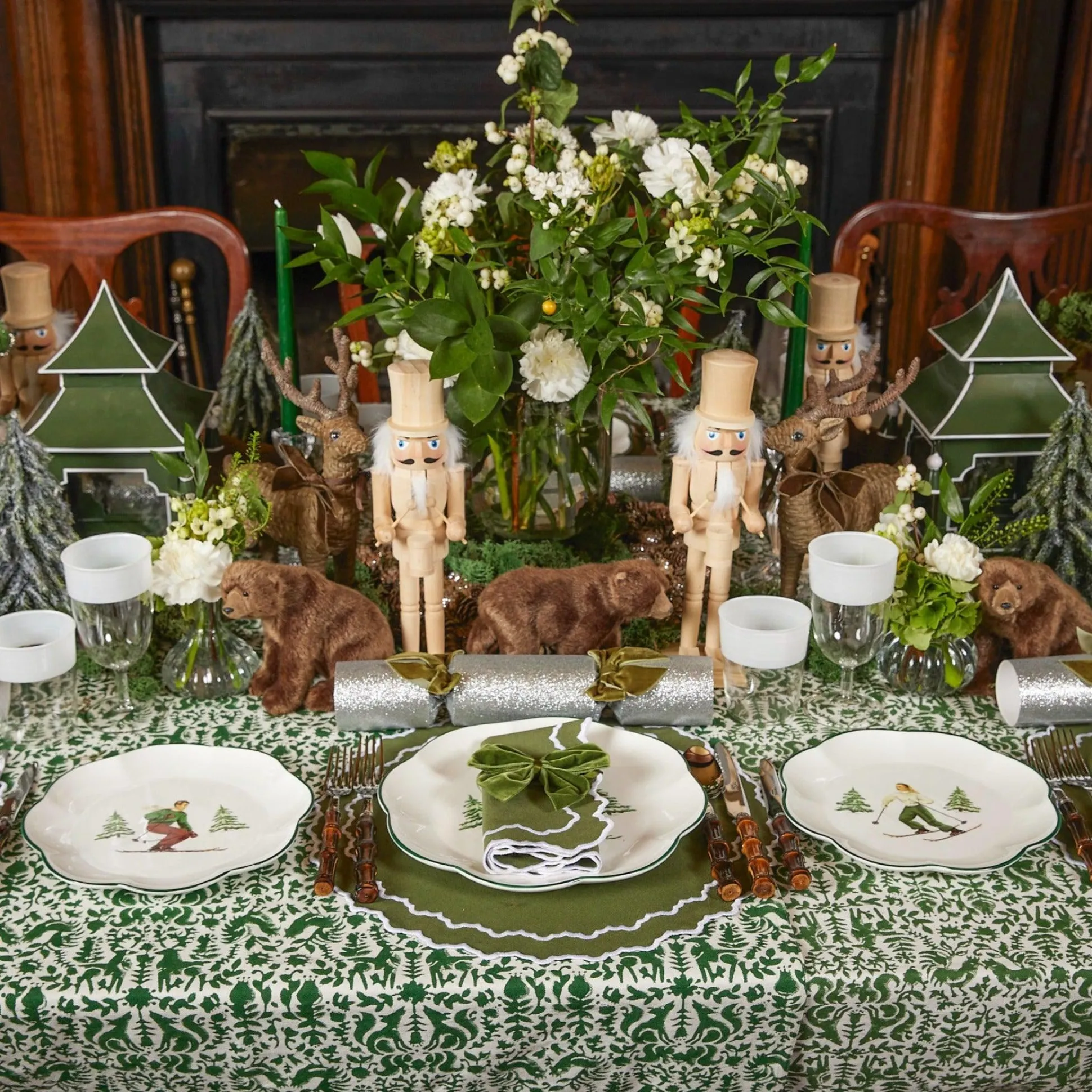 Heidi & Hans Skier Starter Plates (Set Of 4)