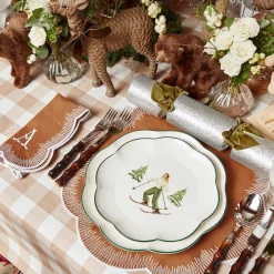 Heidi & Hans Skier Starter Plates (Set Of 4)