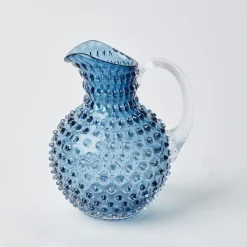 Hobnail Navy Glasses & Jug Set