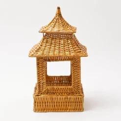 Honey Rattan Pagoda Lantern