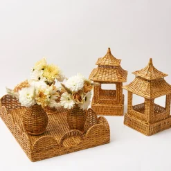 Honey Rattan Vase (Set Of 3)