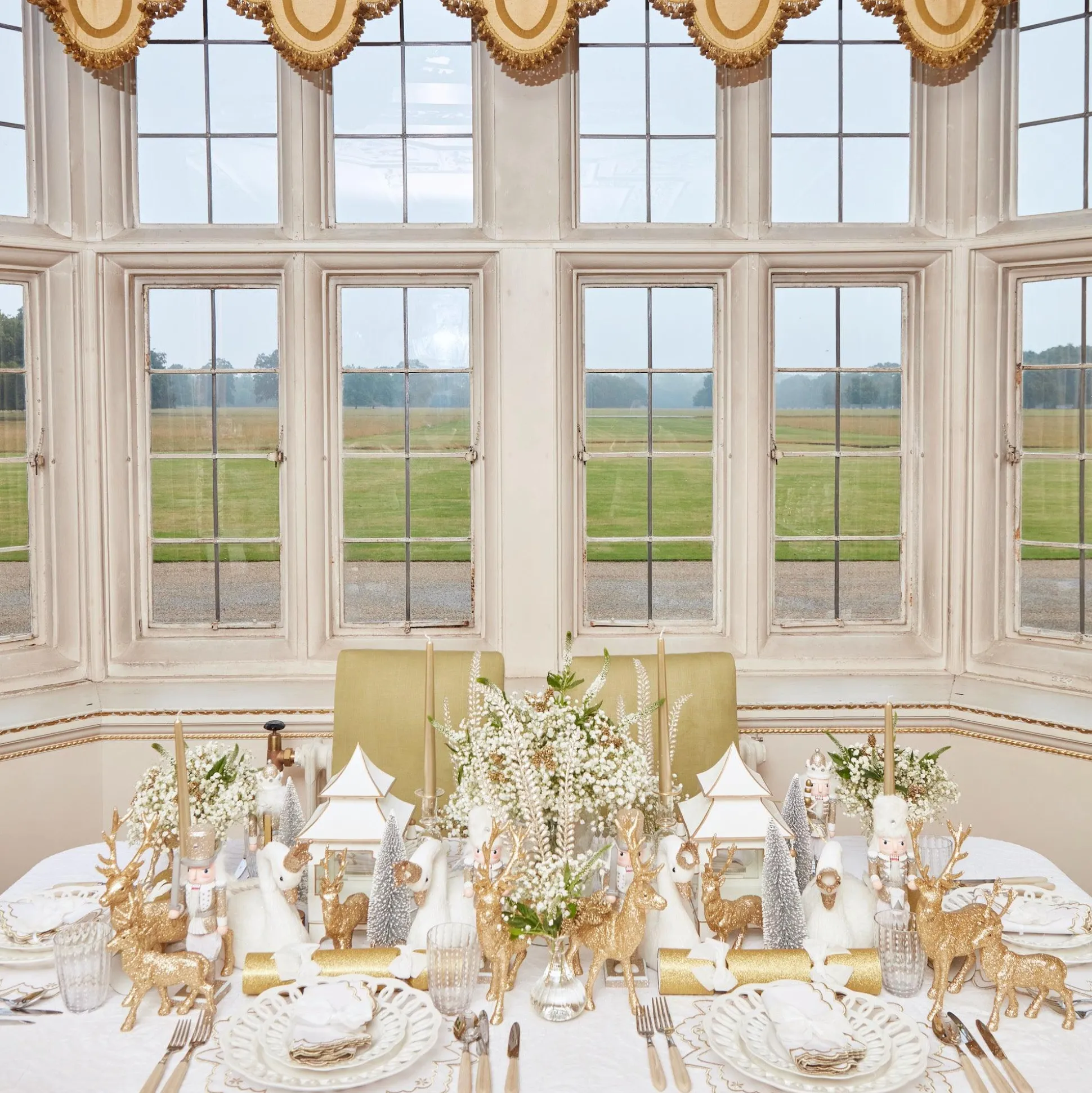 Joy Gold Fluted Candle Holder (Pair)