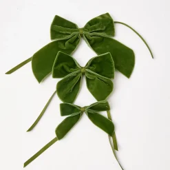 Large Forest Green Napkin Bow (Pair)