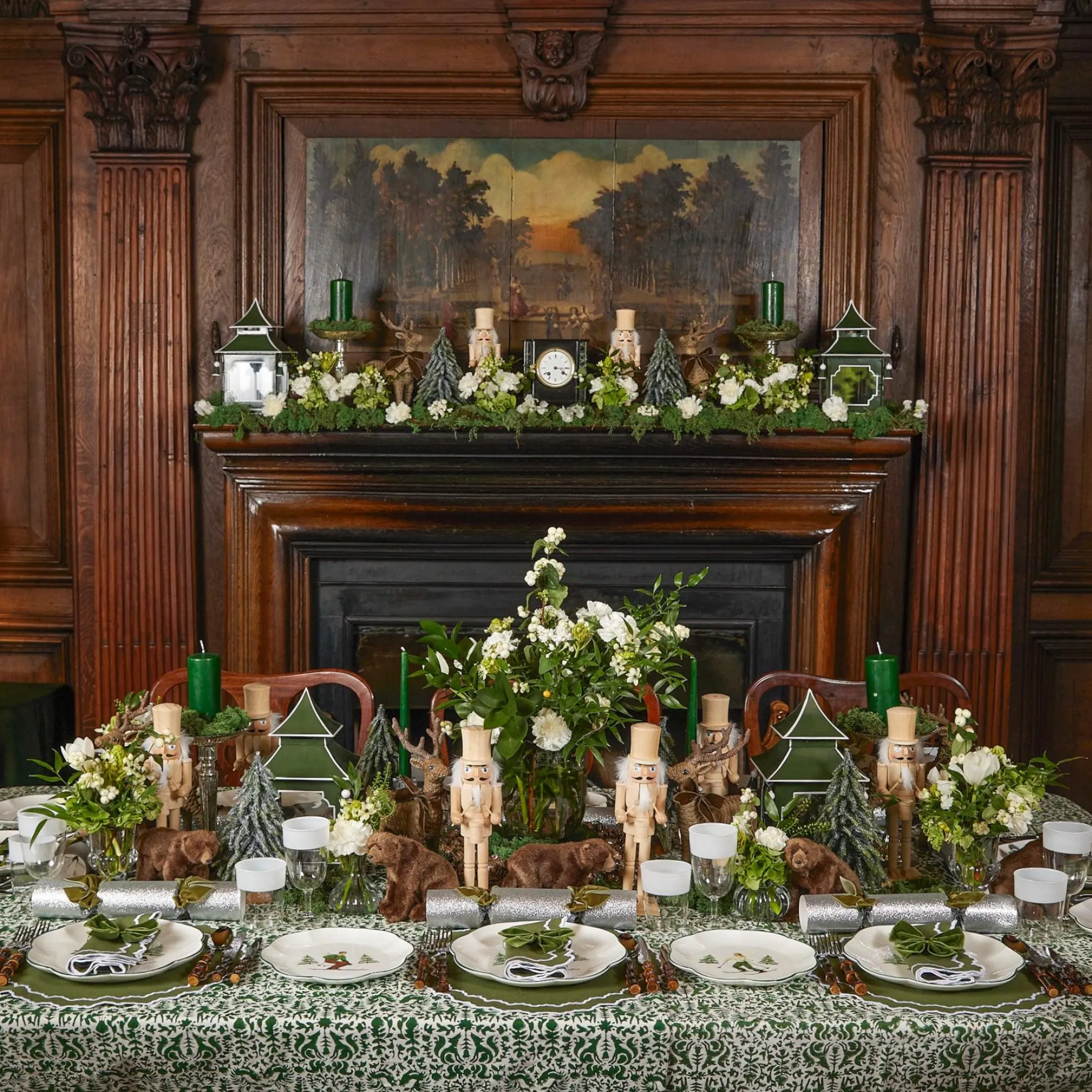 Large Mercury Pillar Candle Stand (Pair)