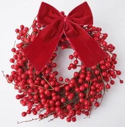 Large Ruby Red Velvet Bow