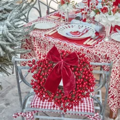 Large Ruby Red Velvet Bow