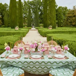 Large White Palm Candle Holder