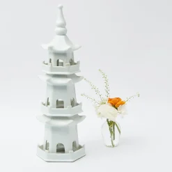 Large White Porcelain Pagoda