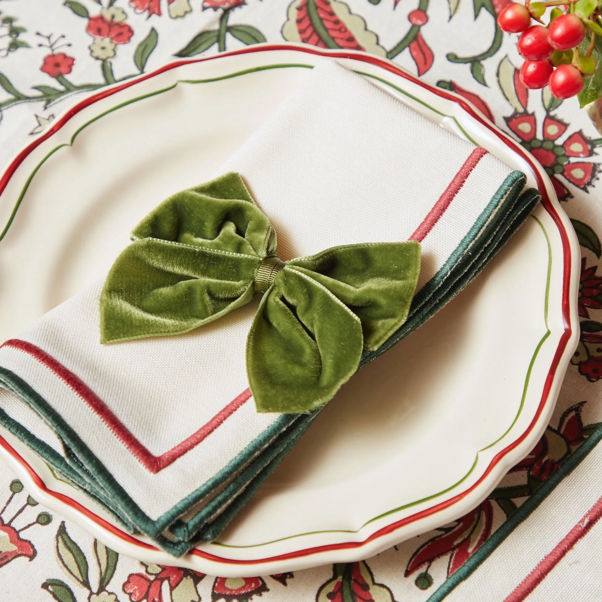 Liberty Candy Cane Napkins (Set Of 4)