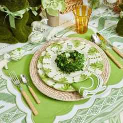 Light Brown Rattan Effect Cutlery (4Pcs)