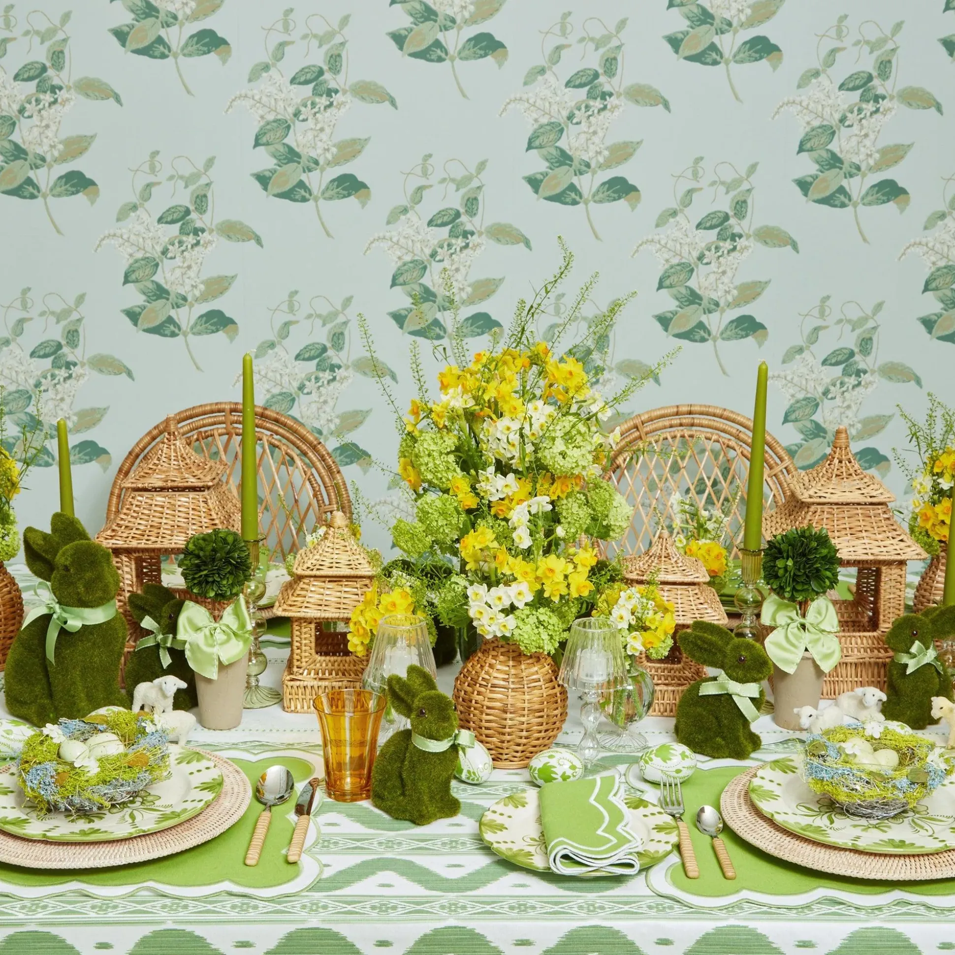 Light Brown Rattan Effect Cutlery (4Pcs)