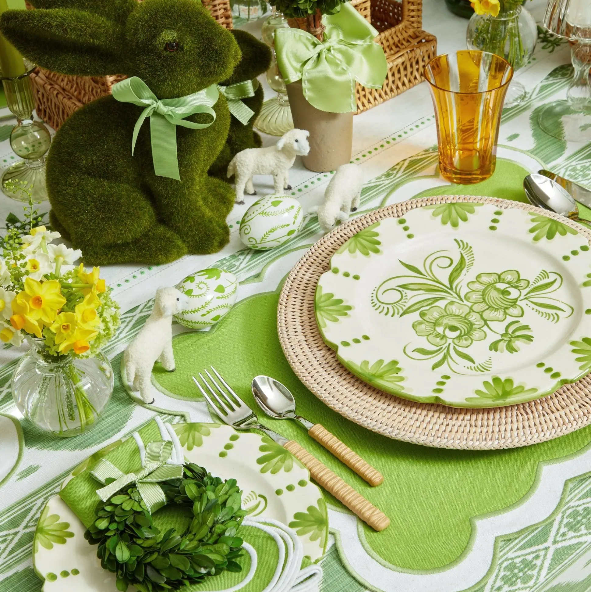 Light Brown Rattan Effect Cutlery (4Pcs)