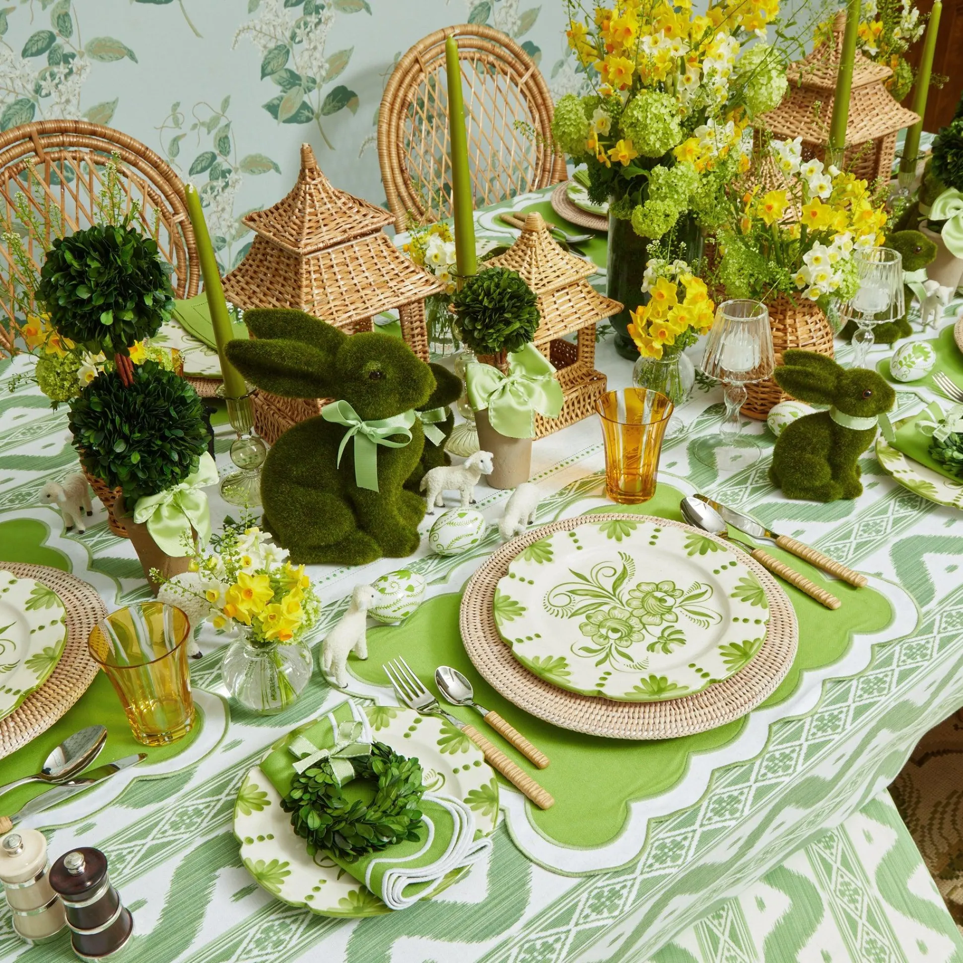 Light Brown Rattan Effect Cutlery (4Pcs)