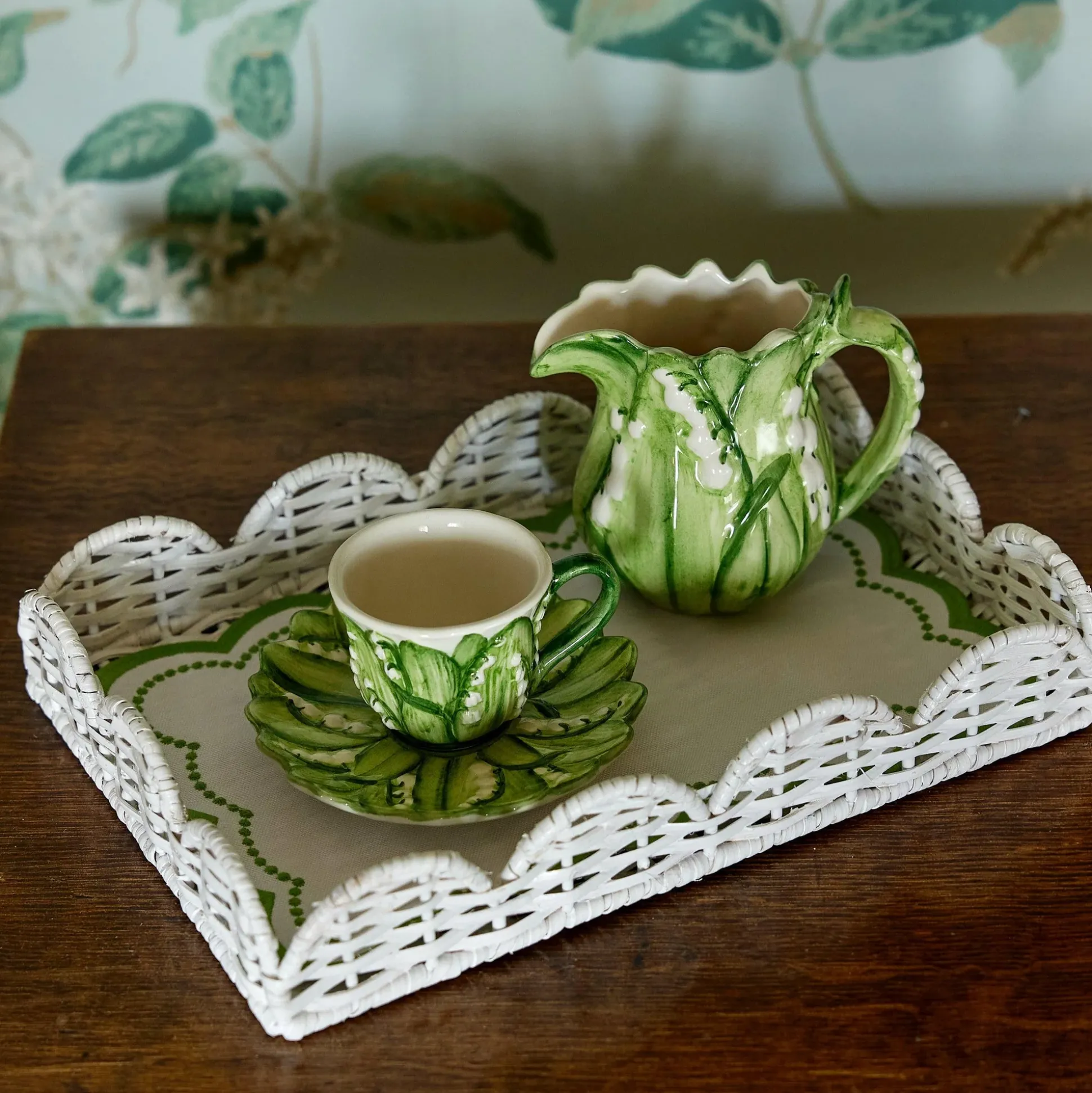 Lily Of The Valley Espresso Cup & Saucer