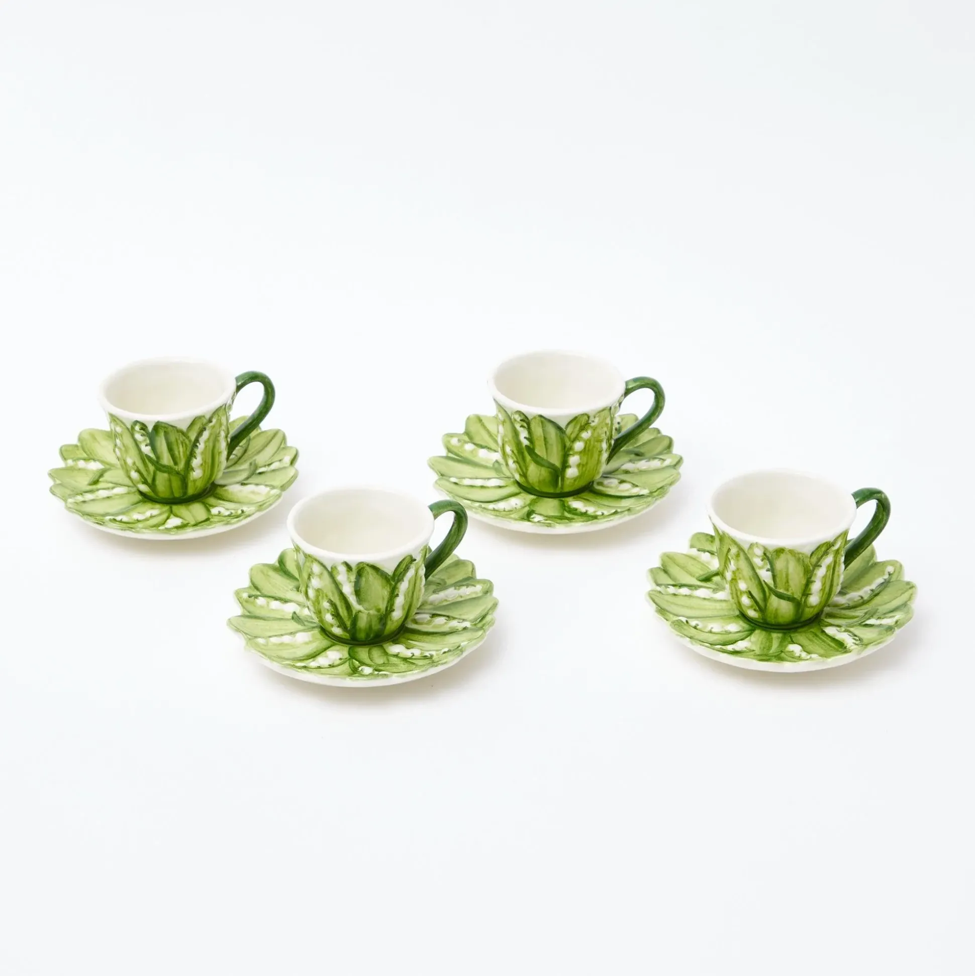 Lily Of The Valley Espresso Cup & Saucer