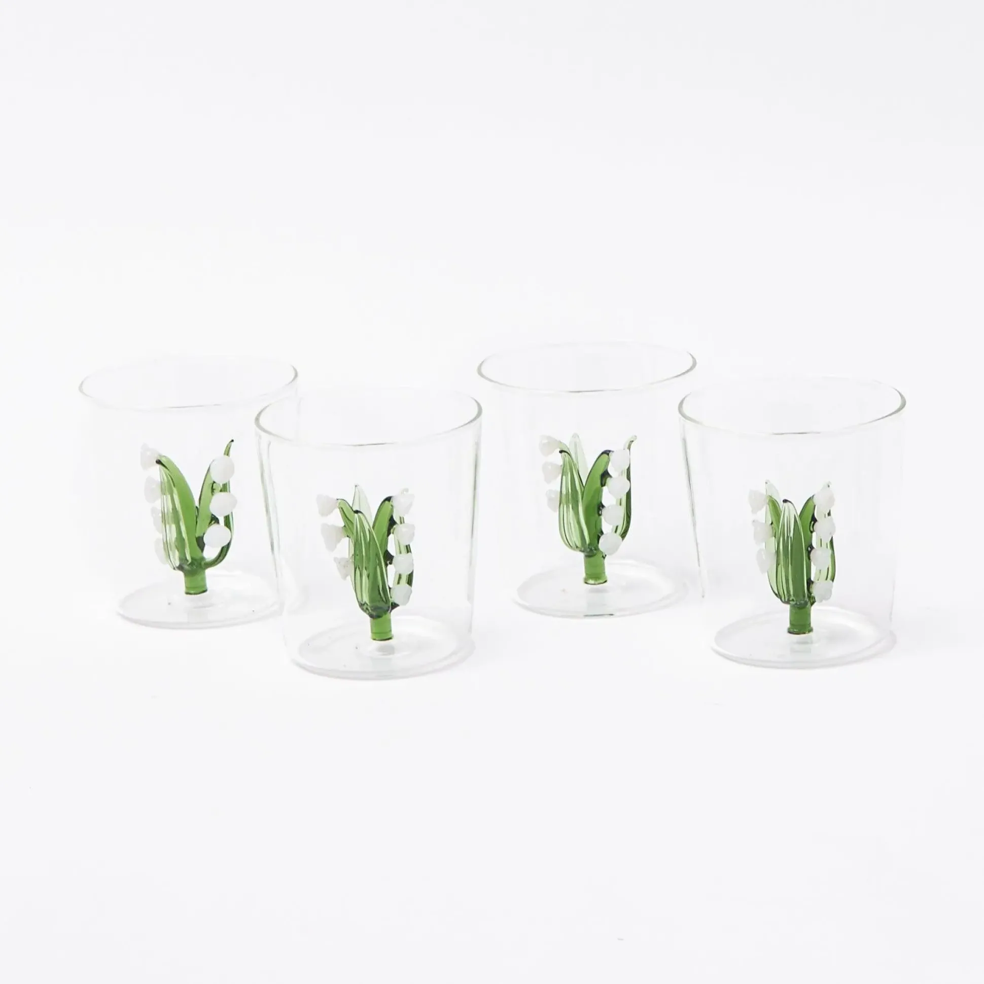 Lily Of The Valley Glasses (Set Of 4)