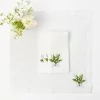 Lily Of The Valley White Linen Napkins (Set Of 4)