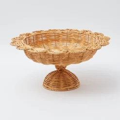 Luciana Rattan Scalloped Bowl
