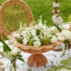 Luciana Rattan Scalloped Bowl