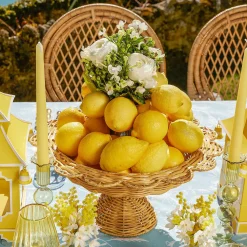 Luciana Rattan Scalloped Bowl