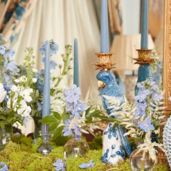 Madeline Azure Candle Holders (Pair)