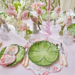 Marguerite Pink Candle Holders (Pair)