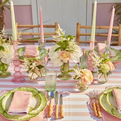 Marguerite Pink Candle Holders (Pair)