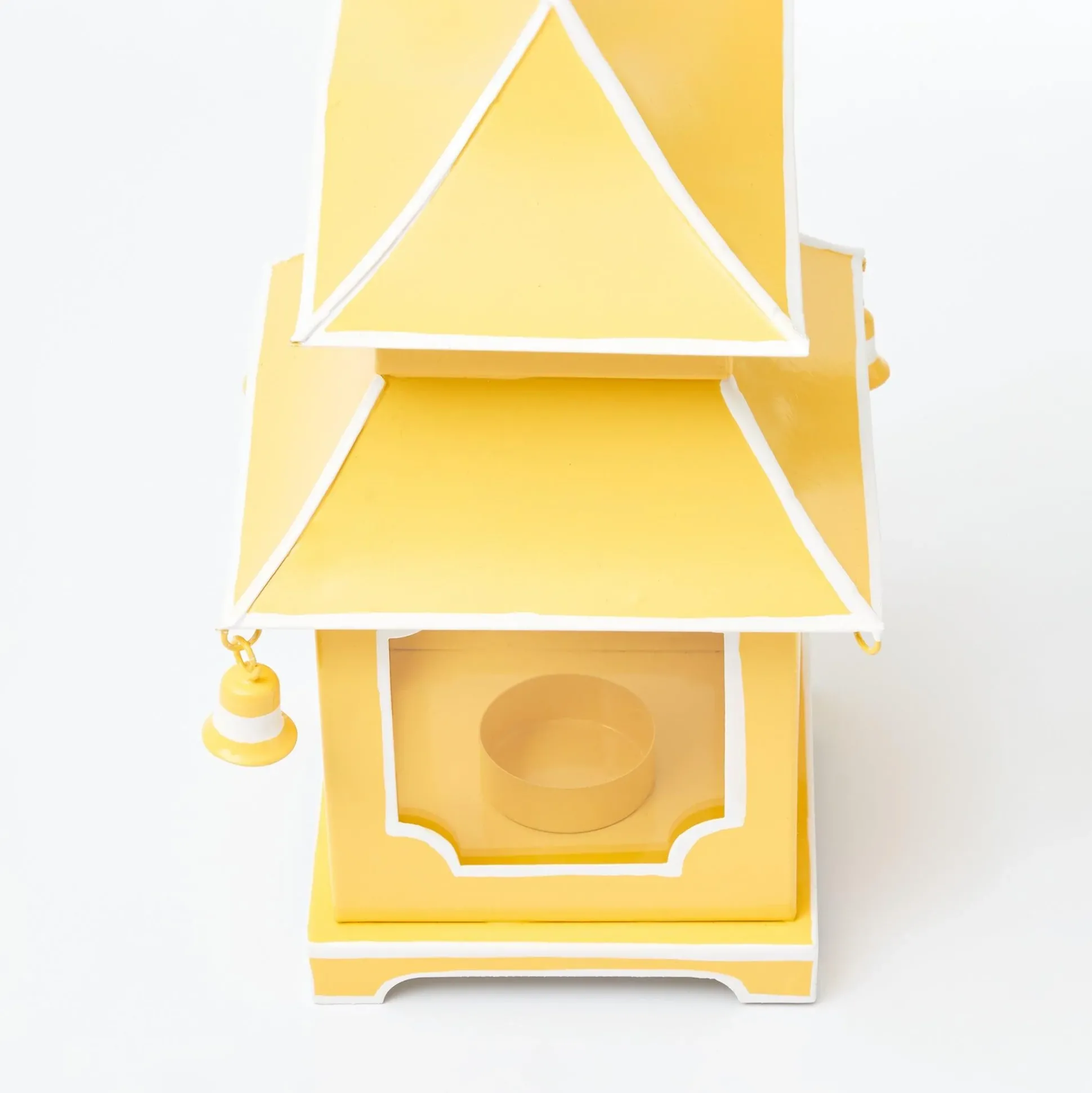 Mini Yellow Pagoda Lantern (Pair)