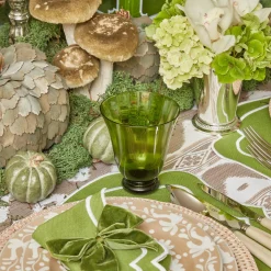 Moss Green Tulip Glasses (Set Of 4)