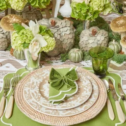 Moss Green Tulip Glasses (Set Of 4)