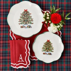 Mrs. Alice Christmas Tree Starter Plate (Set Of 4)