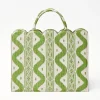 Mrs. Alice Tote Bag (Green Ikat)
