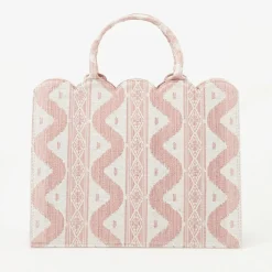Mrs. Alice Tote Bag (Pink Ikat)