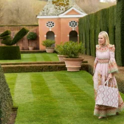 Mrs. Alice Tote Bag (Pink Ikat)