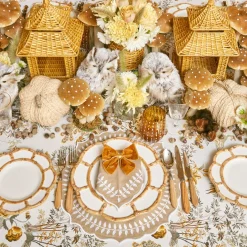 Mustard Velvet Napkin Bows (Set Of 4)