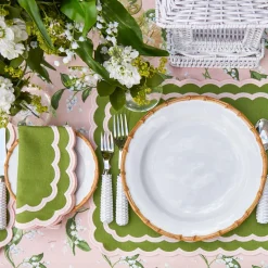 Nancy Bamboo Dinner & Starter Plates (Set Of 8)