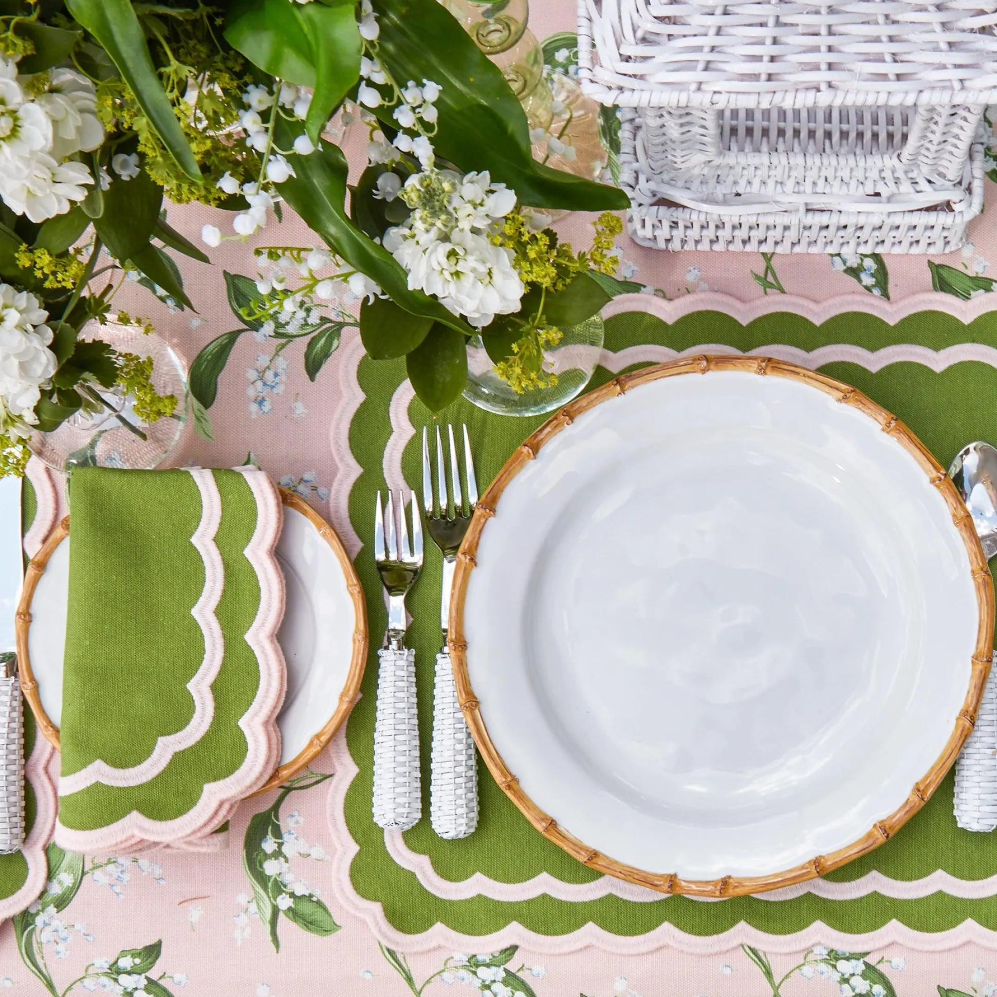 Nancy Bamboo Dinner & Starter Plates (Set Of 8)