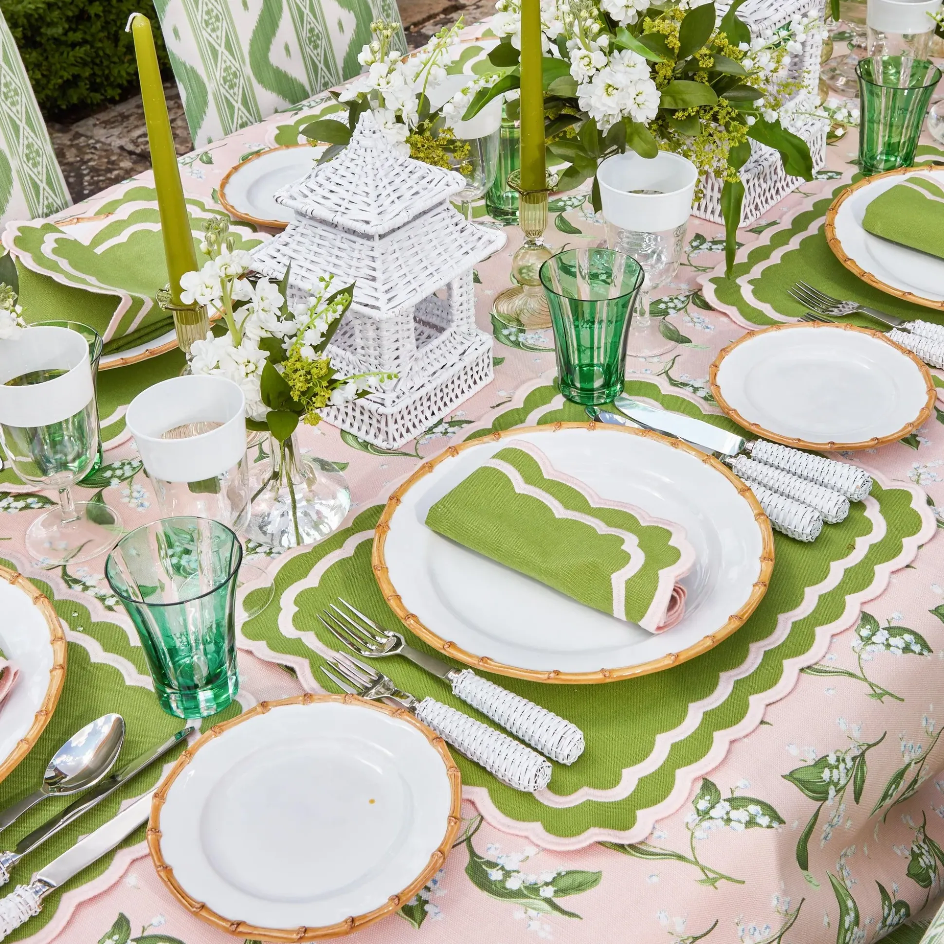 Nancy Bamboo Dinner & Starter Plates (Set Of 8)