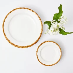 Nancy Bamboo Dinner & Starter Plates (Set Of 8)