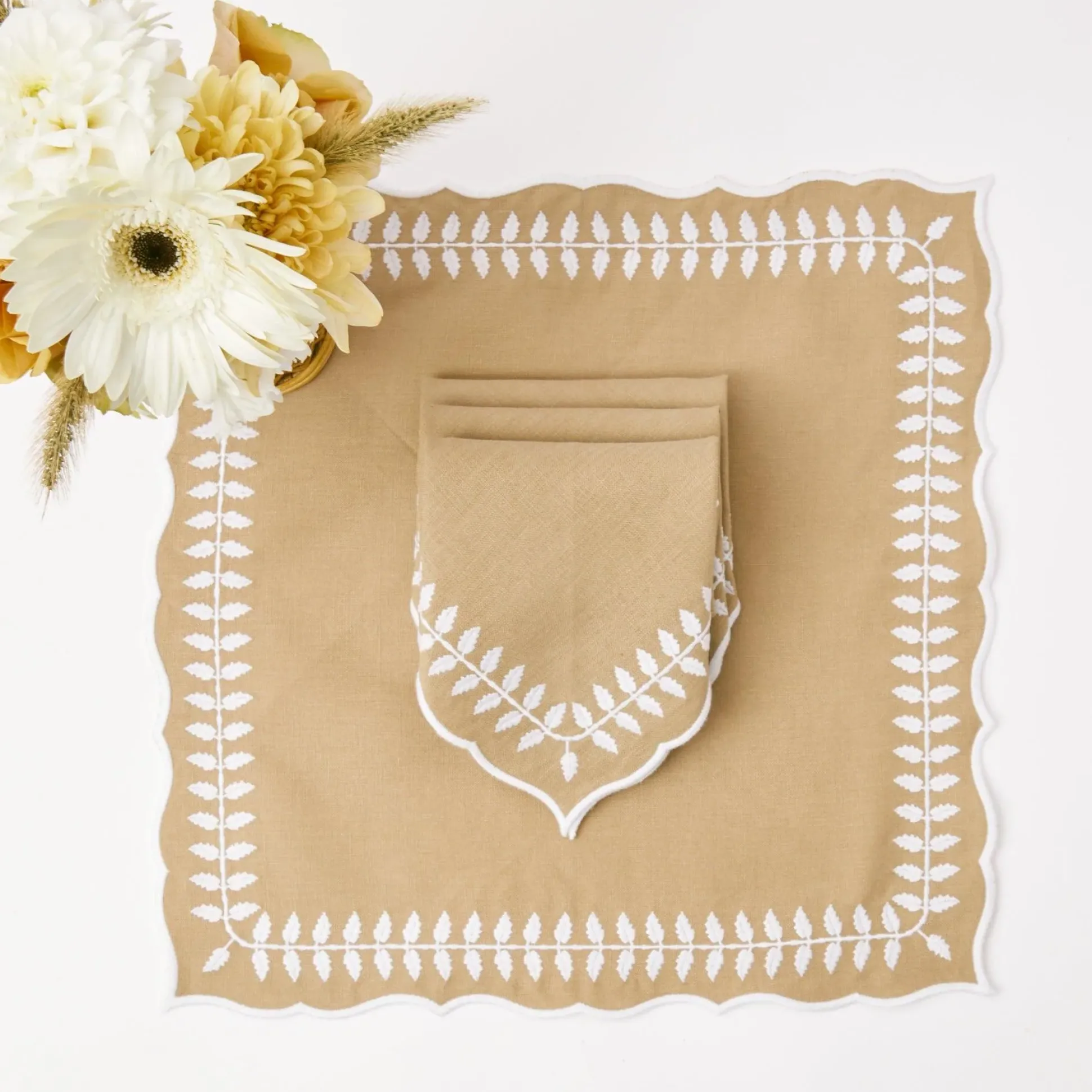 Natural Laurel Napkins (Set Of 4)