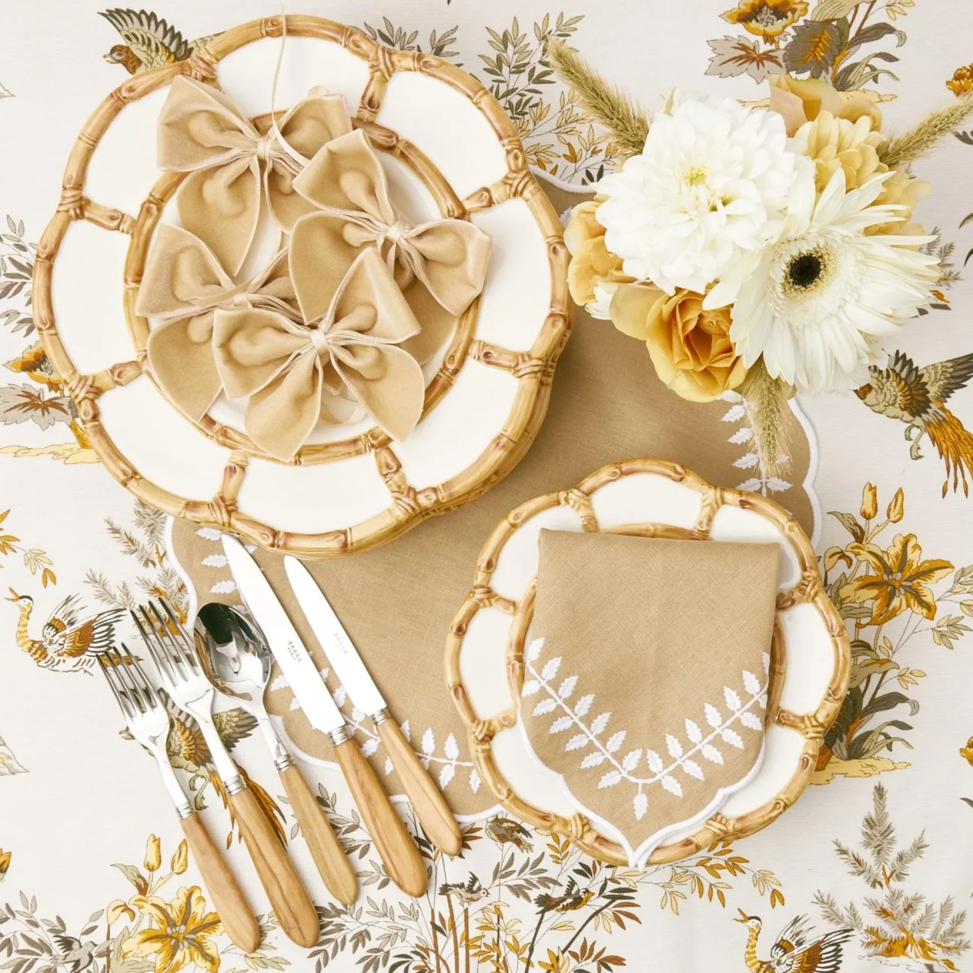 Natural Laurel Napkins (Set Of 4)