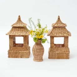 Natural Rattan Decoration Set
