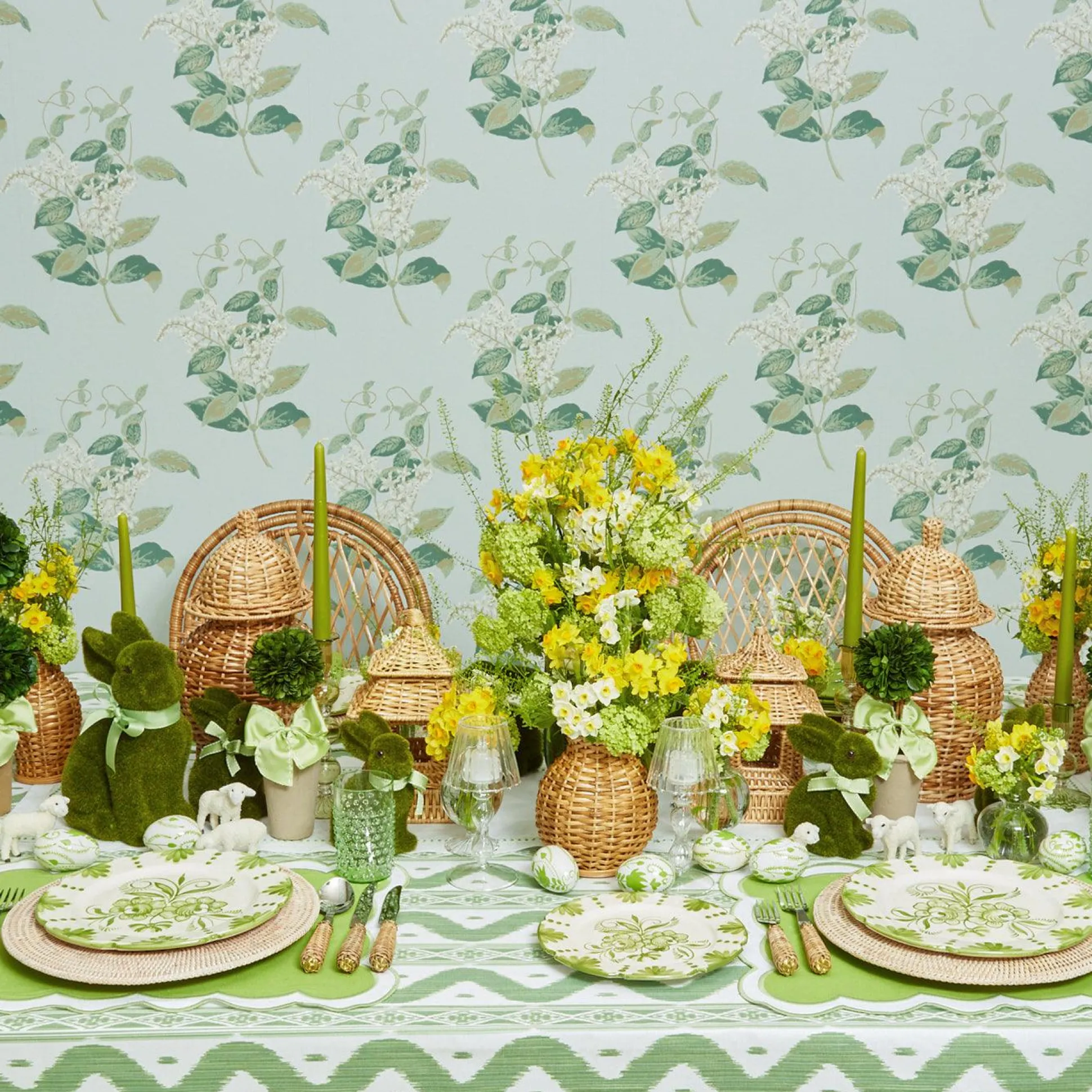 Natural Rattan Decoration Set