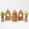 Natural Rattan Decoration Set