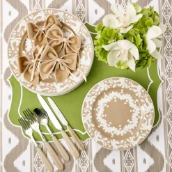 Oat Velvet Napkin Bows (Set Of 4)