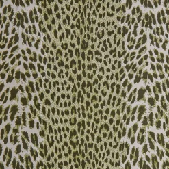 Olive Green Leopard Fabric