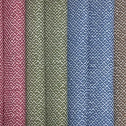 Olive Green Lotus Flower Fabric