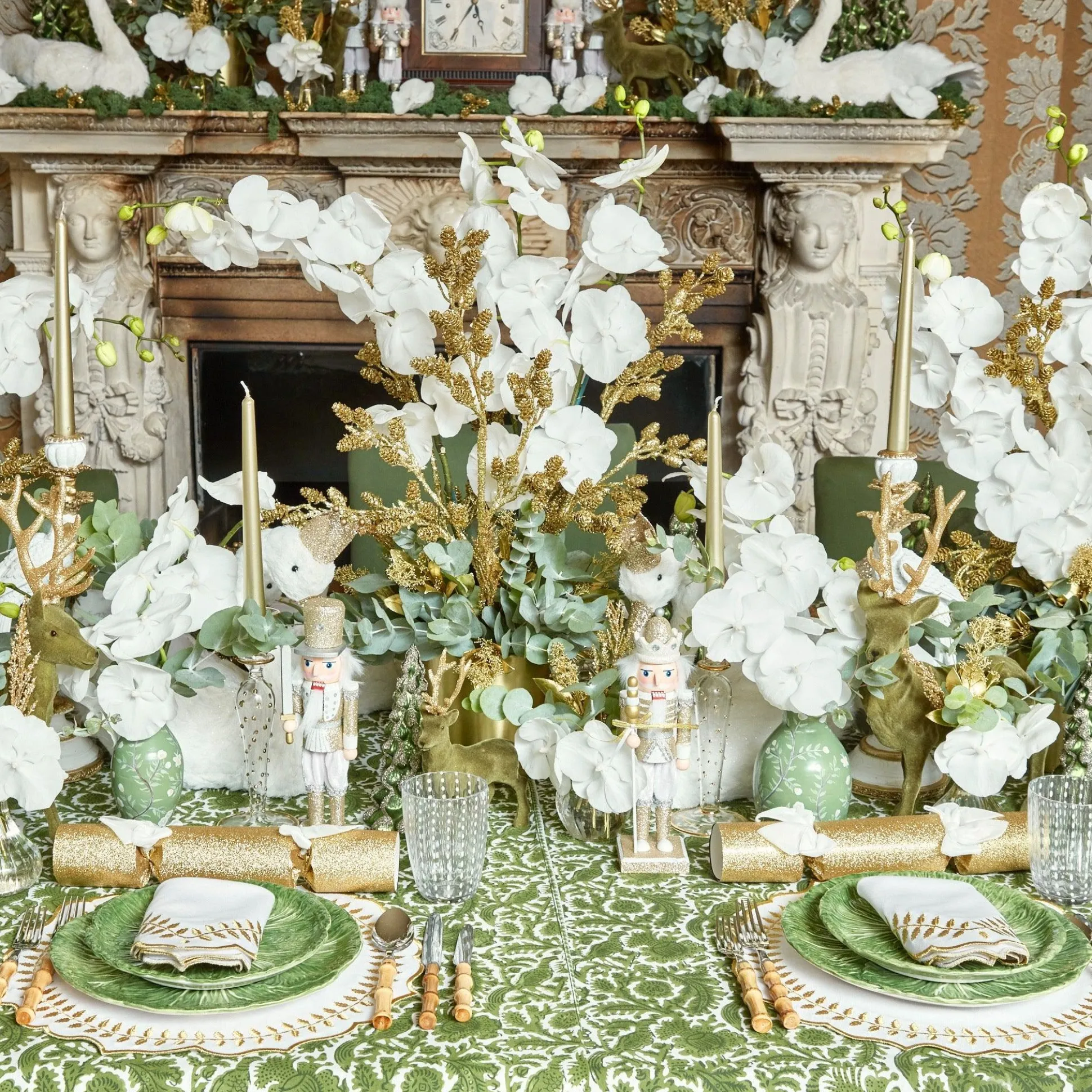 Olive Pheasant Tablecloth